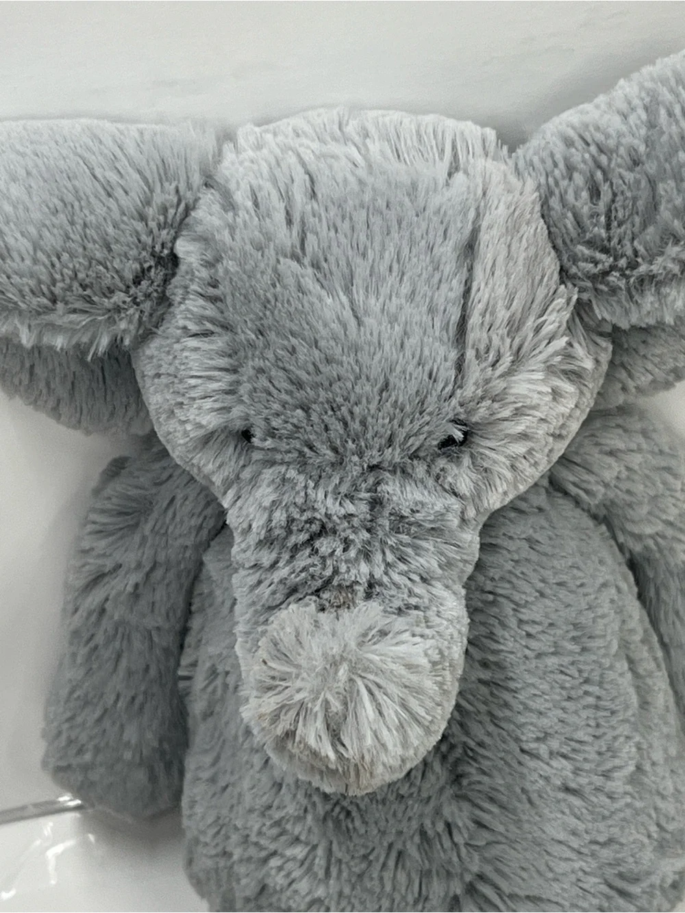 JELLYCAT London Retired Gray Soft Plush Bashful Elephant.
